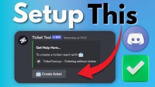 How To SETUP Ticket Tool In Your Discord Server UPDATED [upl. by Modern]