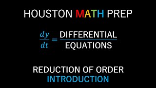 Reduction of Order Introduction [upl. by Rossie377]