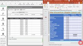 06 SAISIE DU BILAN DOUVERTURE 2 [upl. by Eelyah]