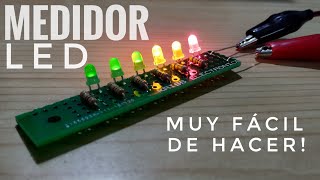 Medidor de Batería con Leds Muy Fácil [upl. by Howund]