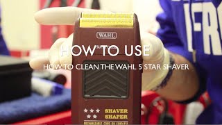 HOW TO  Use amp clean WAHL 5 STAR SHAVER  BARBERVINNYUK [upl. by Nerraw]