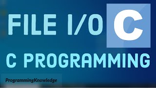 C Programming Tutorial for Beginners 28  C File IO Create Open Write and Close a File [upl. by Orozco999]