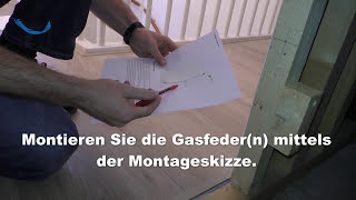 Gasdruckfeder einbauen Richtige Montage einer Gasfeder [upl. by Forrester]