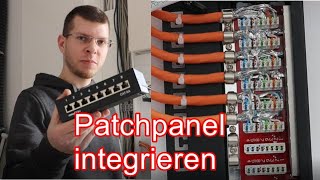 Patchpanel verkabeln ElektroM [upl. by Burrows]