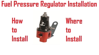 Fuel Pressure Regulator Install How ToTech [upl. by Siouxie]