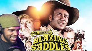 FILMMAKER MOVIE REACTION Blazing Saddles 1974 FIRST TIME REACTION [upl. by Neltiac543]