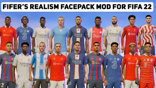 FIFERs Realism Facemod For FIFA 22 X EEP MOD PC [upl. by Ddarb]