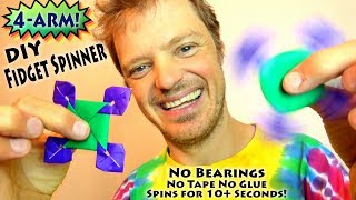 DIY Fidget Spinner WITHOUT BEARINGS [upl. by Memory]