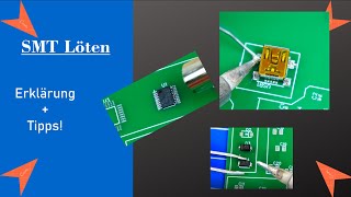 Smd löten Tipps und Tricks  QFPChip löten [upl. by Branen]