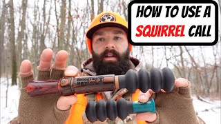 HOW TO USE A SQUIRREL CALL  Squirrel Hunting Tips [upl. by Ifok]