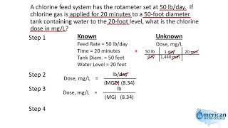 Water Treatment Math  Chlorine Dose Calculation [upl. by Arodasi]