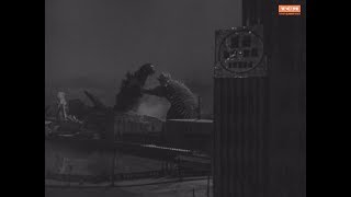 Godzilla Raids Again 55 Enter Anguirus clip  classic Japanese monster movie scenes [upl. by Hoxie]