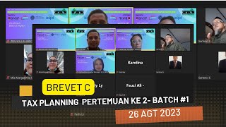 Brevet Pajak C Batch 1 – Tax Planning Lanjutan [upl. by Lozano]