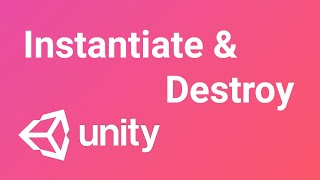 C Instantiate amp Destroy a gameObject  Unity Tutorial [upl. by Orest]