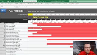 Excel Planowanie Produkcji [upl. by Strephonn]