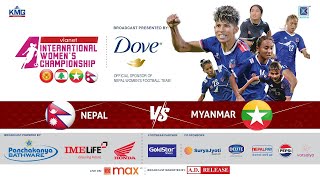 Nepal Vs Myanmar 26 Feb 2025  NepalvsMyanmar InternationalWomensFootballTournament football [upl. by Sivek]