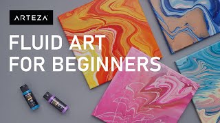 Fluid Art  Acrylic Pouring  Top Techniques For Beginners🌈 [upl. by Bandeen]