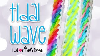 NEW Tidal Wave Rainbow Loom Bracelet Tutorial  How To [upl. by Tergram]