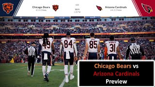 Chicago Bears vs Arizona Cardinals Preview [upl. by Enyalahs]