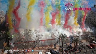 Fallas Valencia 2019 Mascletà Domingo 17 de Marzo 2019 Pirotecnia Vulcano [upl. by Ainak]