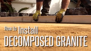 How to Install Decomposed Granite DG Step by Step [upl. by Bratton325]