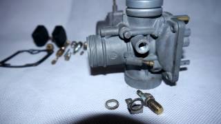 Yamaha 125cc Carburettor Strip down and Rebuild [upl. by Ecneps]