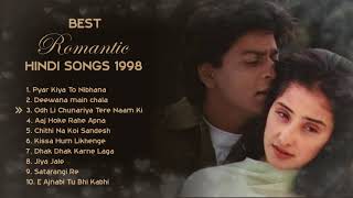 💕 1998 LOVE ❤️ TOP HEART TOUCHING ROMANTIC JUKEBOX  BEST BOLLYWOOD HINDI SONGS  HITS COLLECTION [upl. by Boyce33]