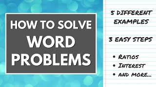 How to Solve WORD PROBLEMS  ASVAB Arithmetic Reasoning Review [upl. by Griz]