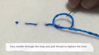 Basic Hand Sewing  Tying a Finishing Knot [upl. by Ylluz719]