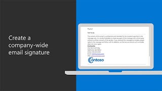 How to create a companywide email signature in Microsoft 365 for business [upl. by Nelhsa]