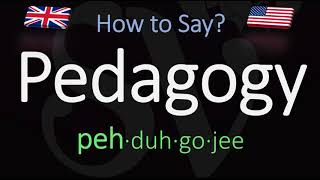 How to Pronounce Pedagogy CORRECTLY Meaning amp Pronunciation [upl. by Osanna]