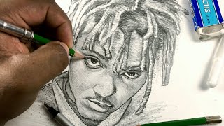 Drawing Juice WRLD Step by Step RIP [upl. by Lillie]