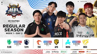 🔴 LIVE  MPL PH S15  FILIPINO  Week 1 Day 2 [upl. by Atsira]