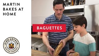 Classic Baguettes  Martin Bakes at Home [upl. by Haliehs803]