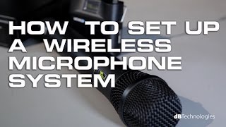 How to setup a wireless microphone system basic [upl. by Allesig154]