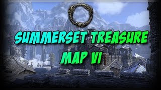 ESO Elder Scrolls Online Summerset Treasure Map VI6 Location [upl. by Adnawat]