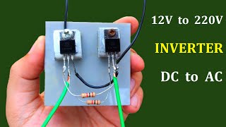 12v DC to 220v AC Converter Inverter  School Project Idea 2020 [upl. by Navanod150]