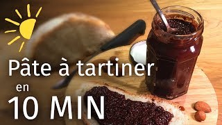 PÂTE À TARTINER CHOCOLAT en 10 minutes  🌱 Vegan et Bio 👌 [upl. by Nylirem]