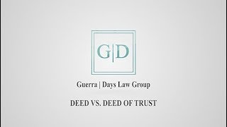 Deed Vs Deed of Trust [upl. by Inttirb547]