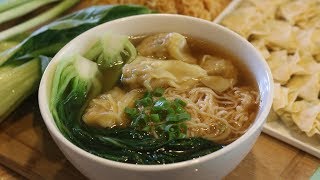 BETTER THAN TAKEOUT  Wonton Noodle Soup Recipe [upl. by Stefanie]