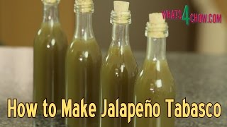 How to Make Jalapeno Tabasco Sauce  Making Green Tabasco Sauce at Home [upl. by Raveaux672]