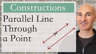 Constructing a Parallel Line through a Point Geometry [upl. by Ennelram559]