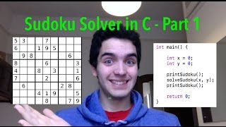 Sudoku Solver in C  Coding Challenge 71  CarlinoGonzalez [upl. by Campball925]