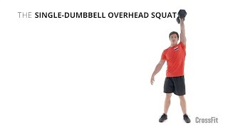 The SingleDumbbell Overhead Squat [upl. by Tisdale]