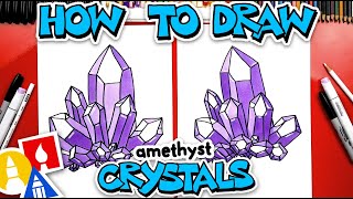 How To Draw Amethyst Crystals [upl. by Reseda]