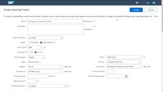 SAP Ariba Sourcing Demo [upl. by Bertasi575]