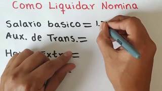 Como LIQUIDAR NOMINA ejercicio paso a paso [upl. by Lubin358]