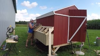 DIY Chicken Nest Boxes  The Easy Egg Collection Way [upl. by Inglis]