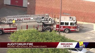 Dulaney High School auditorium fire quickly extinguished [upl. by Heddie144]