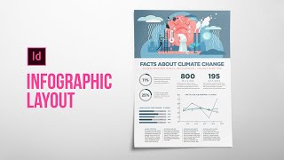 Learn how to add charts graphs to an infographic layout in Adobe InDesign [upl. by Stern707]